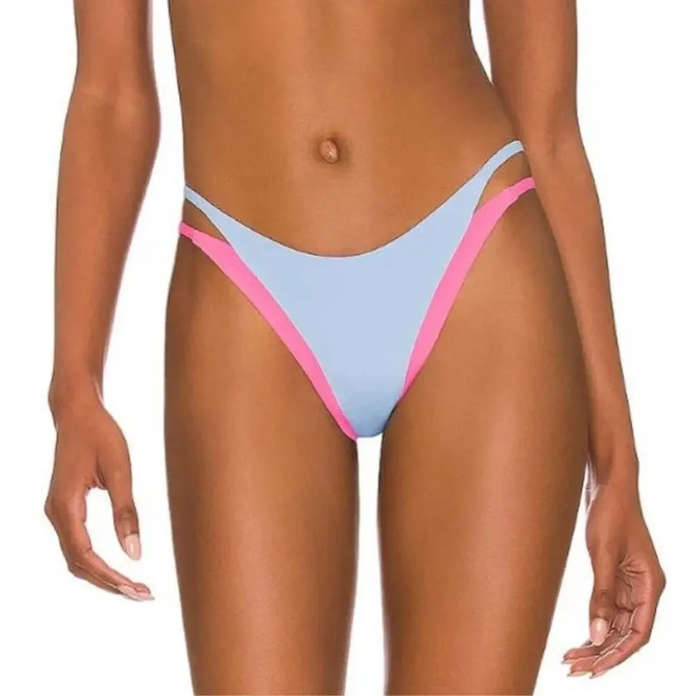 L*Space Bikini Swimwear Set Rebel Stripe Top Billie Bottom XS NWT